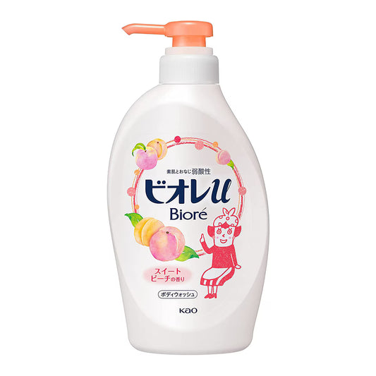 KAO Biore U Sweet Peach Fragrance Pump 480ML