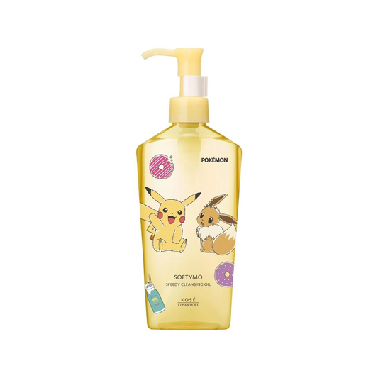 Kose Softymo Speedy Cleansing Oil Pikachu and EEVEE with Paper Display