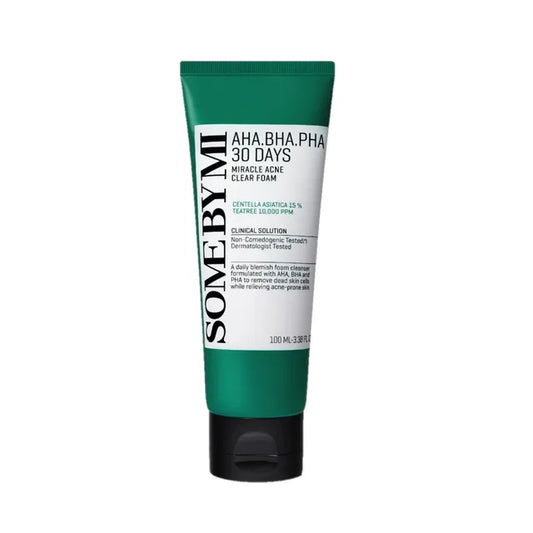 SOME BY MI AHA,BHA,PHA 30 Days Miracle Acne Clear Foam 100ml (US)